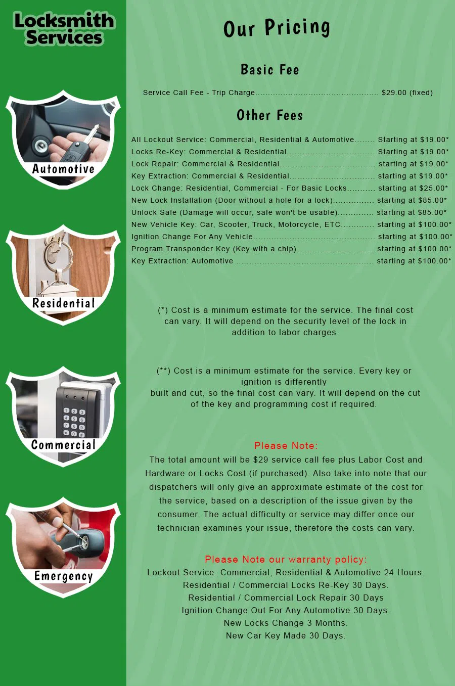 Philadelphia General Locksmith Philadelphia, PA 215-622-2003